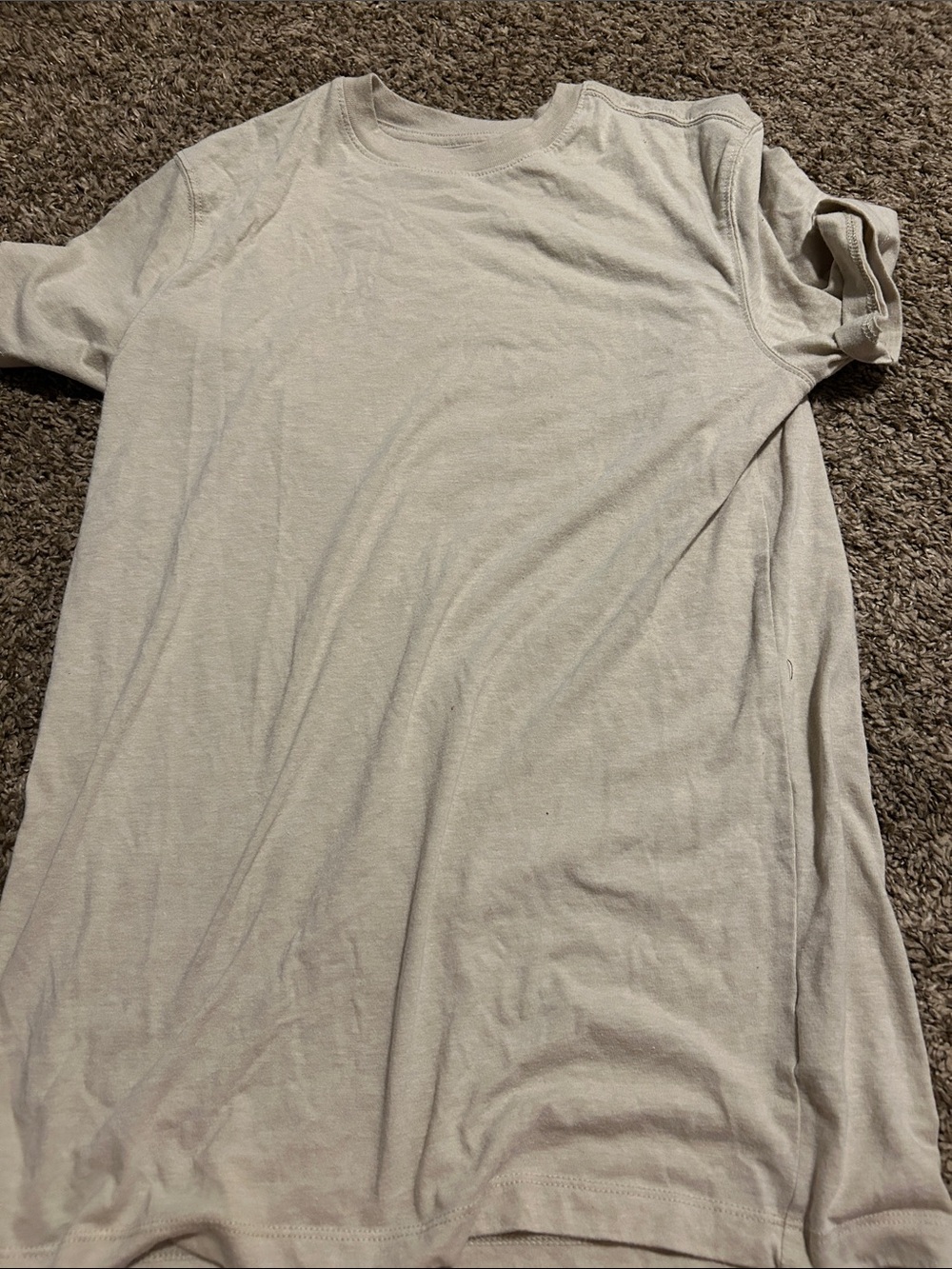 Goodfellow & Co Cream Short Sleeve Crew Tee
